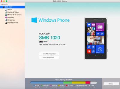 Windows Phone App Desktop Mac